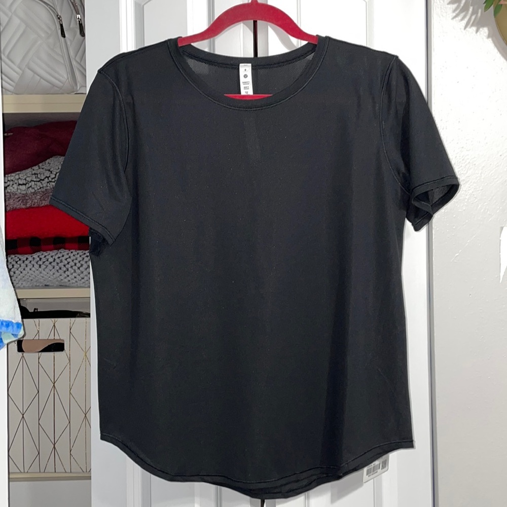 High neck run and train tee